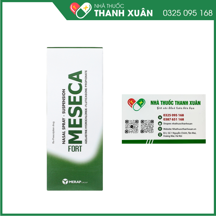 Meseca Fort điều trị các triệu chứng của viêm mũi